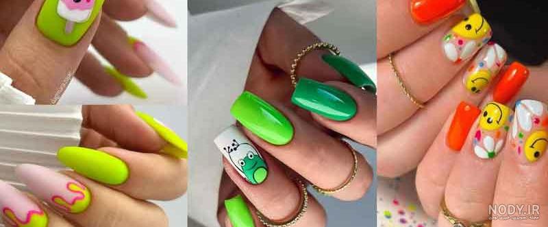 طرح ناخن شیک و باکلاس تابستانی سفید طرح ناخن شیک و باکلاس تابستانی سفید