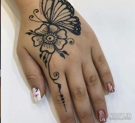 عکس حنا بر روی دست