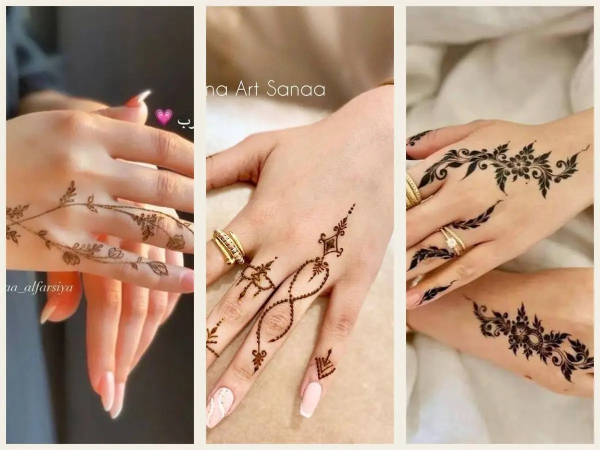 عکس حنا روی دست عروس عکس حنا روی دست عروس