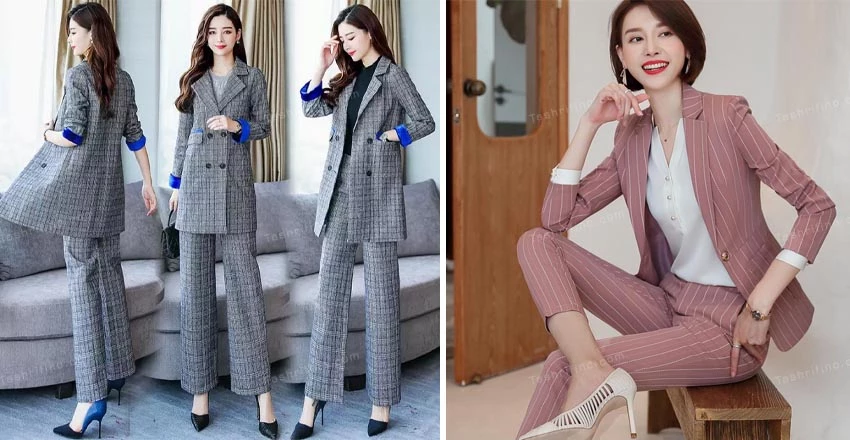 عکس های کت و شلوار زنانه عکس های کت و شلوار زنانه