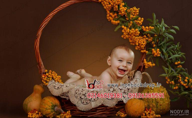 ژست عکس پاییزی کودک ❤️ [ بهترین تصاویر ]