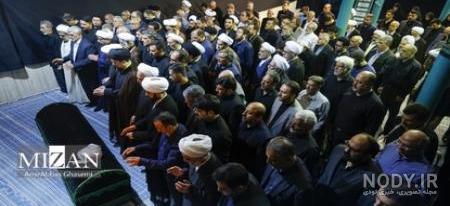 تصاویر| شخصیت‌های سیاسی در مراسم تشییع پیکر آیت الله صانعی | بهداشت نیوز
