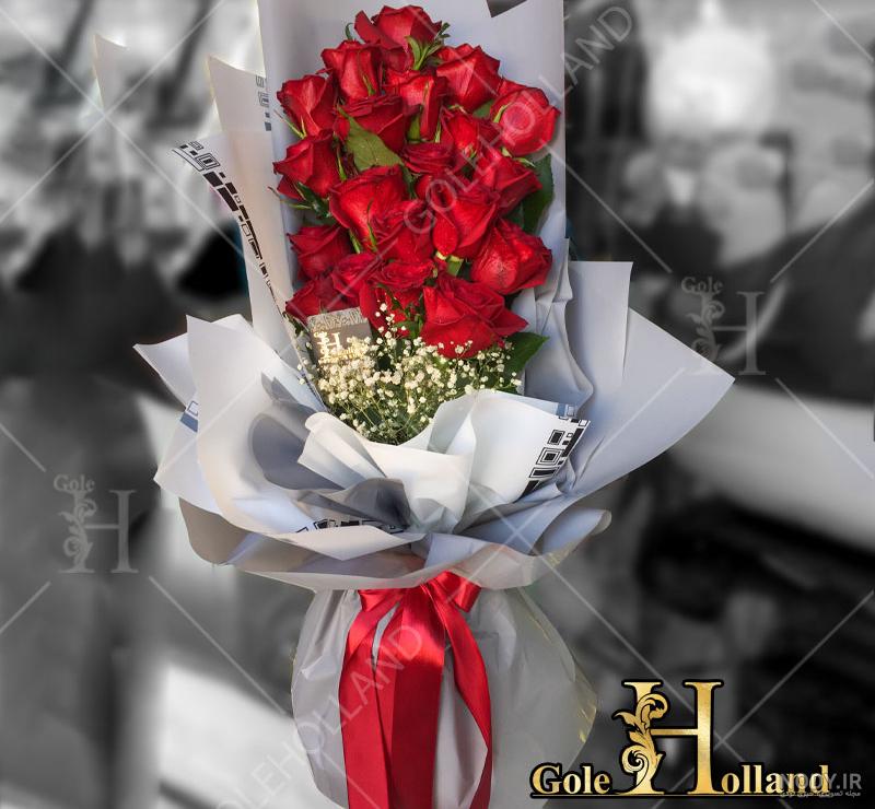 خرید دسته گل رز هلندی قرمز لاکچری کد 6230 |گل باختر خرید دسته گل رز هلندی قرمز لاکچری کد 6230 |گل باختر