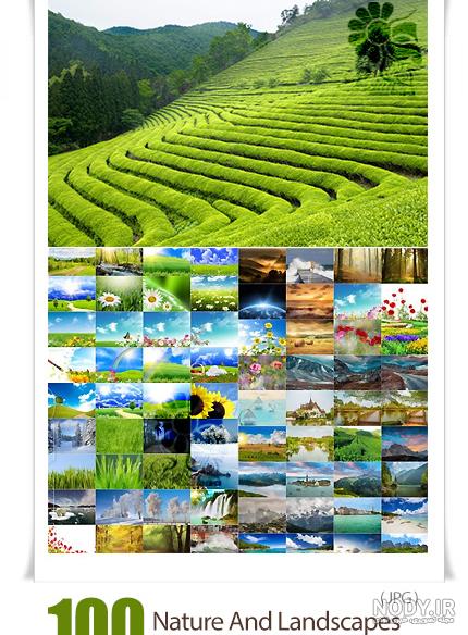 عکس با کیفیت پس زمینه طبیعت زیبا و دست زن با خانه ای با فضای سبز در کنارش  بر روی دست – عکس با کیفیت و تصاویر استوک حرفه ای