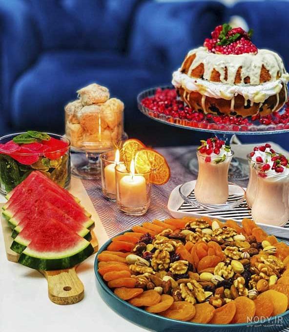 عکس تزیین شب یلدا سنتی