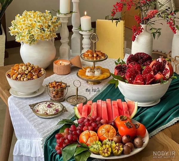 عکس تزیین شب یلدا سنتی