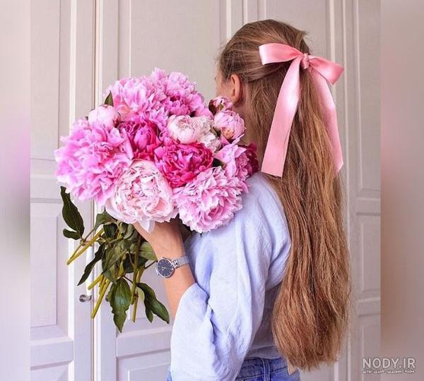 عکس دختر برای پروفایل صورتی