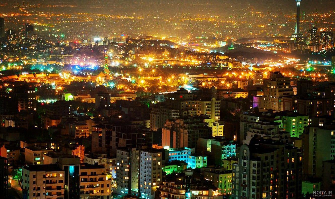 عکس شب های بام تهران