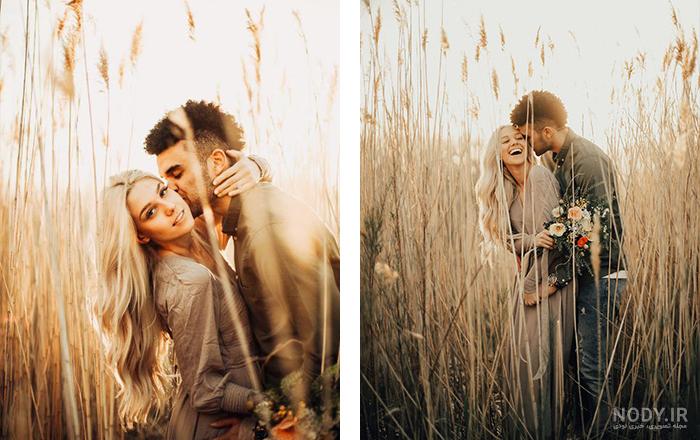 عکس منظره عاشقانه دو نفره + شعر و متن عاشقانه زیبا برای مخاطب خاص