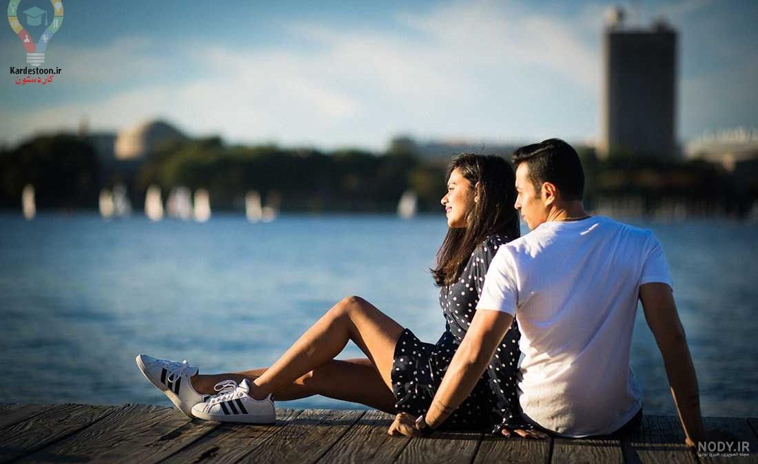 ۳۰ عکس عاشقانه در طبیعت با ژست های خاص و جذاب