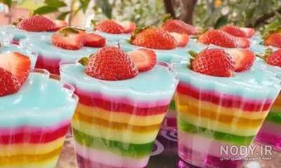 2 مدل طرز تهیه ژله بستنی سه رنگ قالبی و لیوانی شیک 2 مدل طرز تهیه ژله بستنی سه رنگ قالبی و لیوانی شیک
