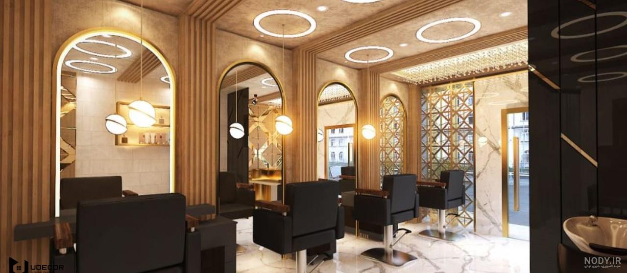 اجرا و طراحی دکوراسیون آرایشگاه مردانه کلاسیک + عکس