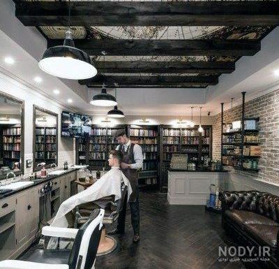 طراحی وکتور ارایشگاه مردانه - پی اس دی طرح