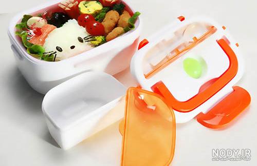 ظرف غذا برقی چند کاره استیل دو طبقه لاکی لایت Electric Cooking Lunch Box ظرف غذا برقی چند کاره استیل دو طبقه لاکی لایت Electric Cooking Lunch Box