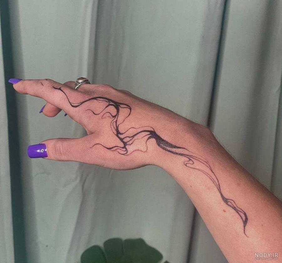 عکس تاتو روی دست جدید