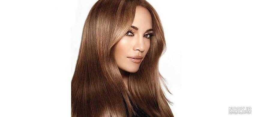 عکس رنگ موی عسلی روشن با دکلره