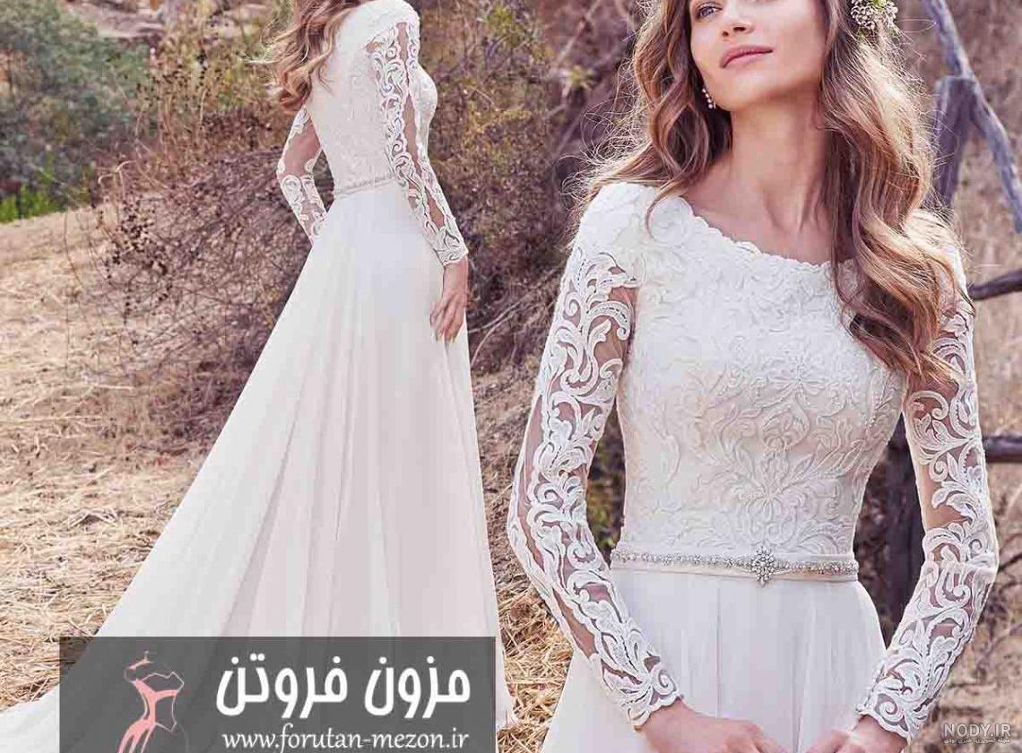 30 مدل لباس عروس آستین دار جدید و شیک - مجله مدیسه 30 مدل لباس عروس آستین دار جدید و شیک - مجله مدیسه