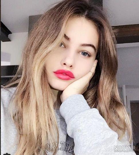 عکس زیباترین دختر چشم ابی - عکس نودی