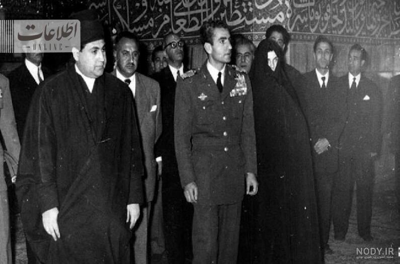 عکس محمدرضا شاه در حرم امام رضا عکس محمدرضا شاه در حرم امام رضا