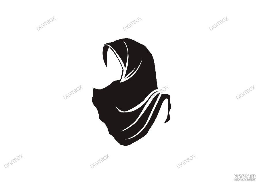 عکس نقاشی حجاب زیبا