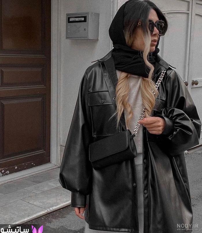 عکس پالتو چرم کوتاه عکس پالتو چرم کوتاه