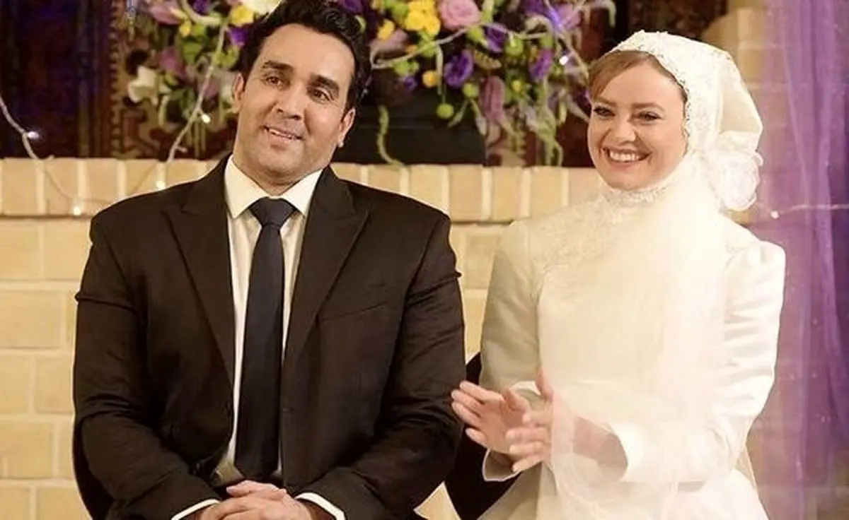 عکس پوریا پورسرخ و همسر و فرزندش