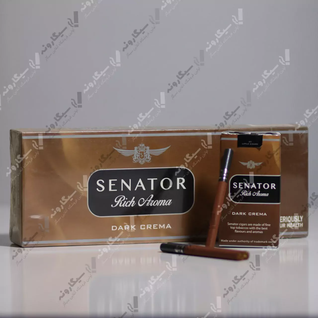 قیمت و خرید سیگار سناتور فلزی شکلاتی Senator Dark Crema - تهران پاد سنتر قیمت و خرید سیگار سناتور فلزی شکلاتی Senator Dark Crema - تهران پاد سنتر