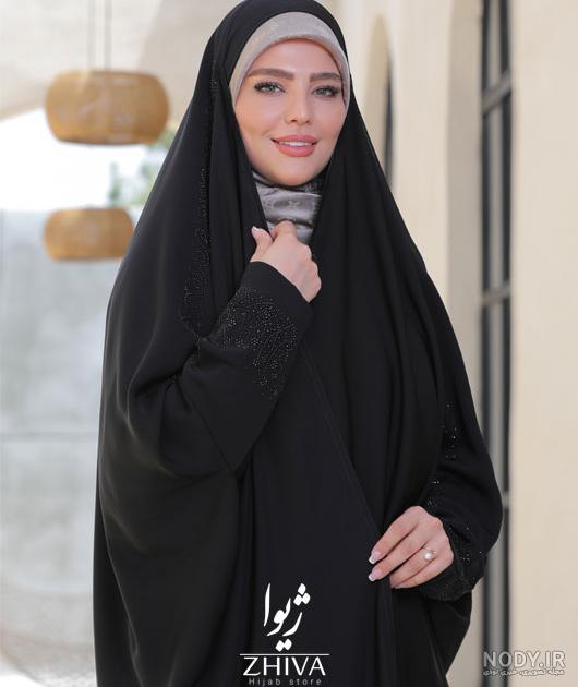 چادر دانشجویی گلدوزی برگ