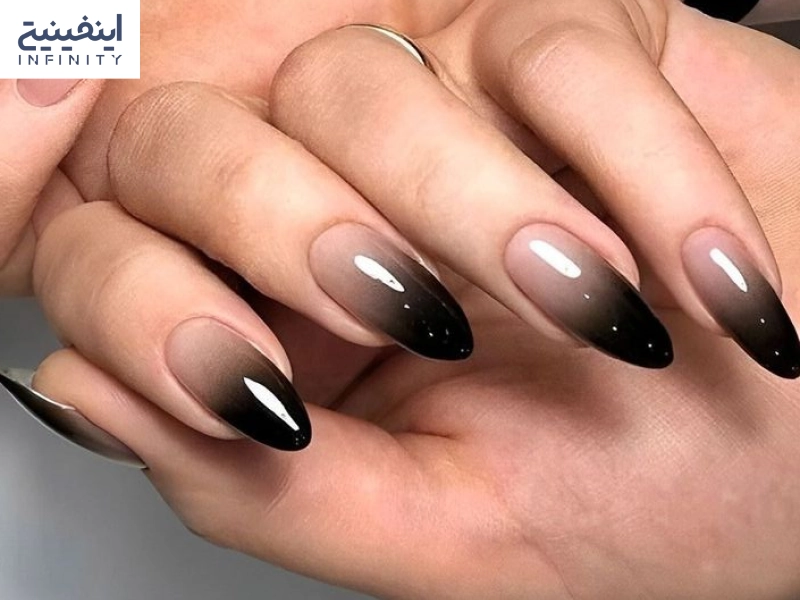 استایل شیک با ژلیش ناخن مشکی | 15 طرح برتر با عکس استایل شیک با ژلیش ناخن مشکی | 15 طرح برتر با عکس