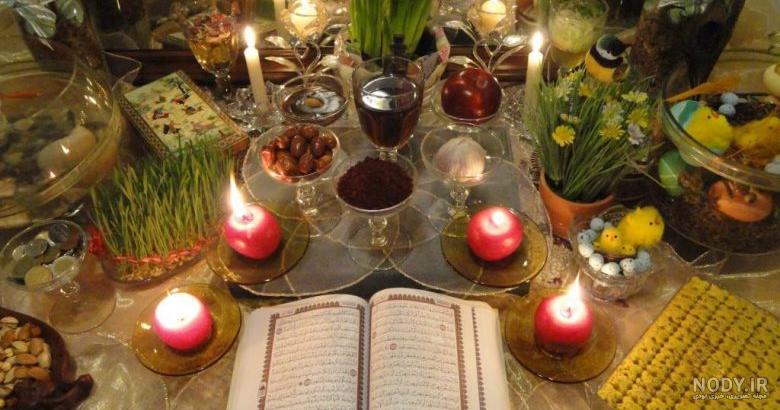عکس سفره هفت سین تزیین