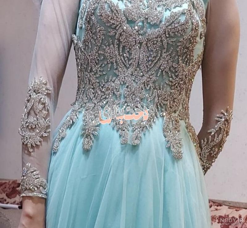 لباس مجلسی آبی