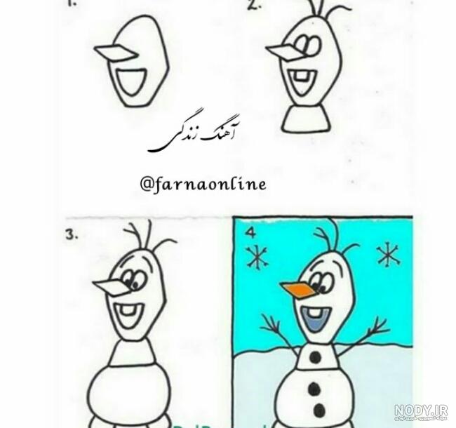 چطوری آدم برفی نقاشی کنیم - SNOWMAN EASY DRAWING چطوری آدم برفی نقاشی کنیم - SNOWMAN EASY DRAWING