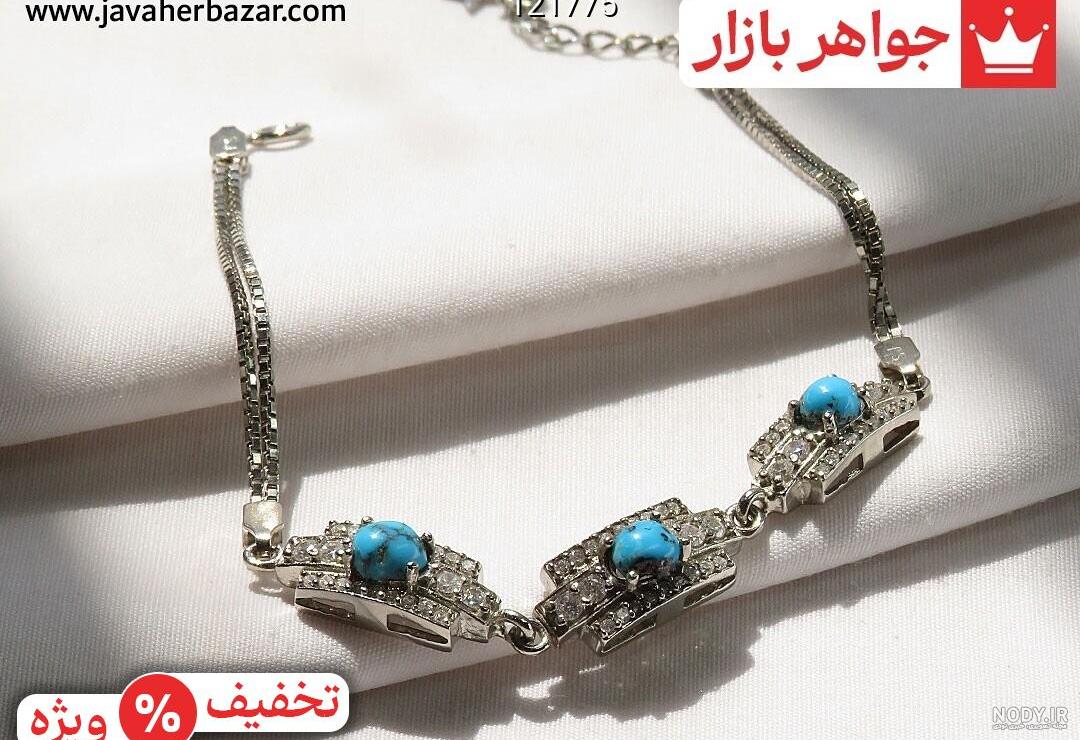 عکس دستبند فیروزه مردانه عکس دستبند فیروزه مردانه