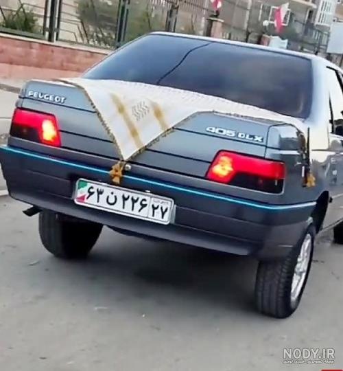 عکس ماشین پژو پارس سفید شوتی
