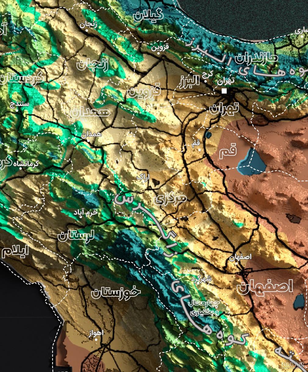 عکس نقشه های ایران