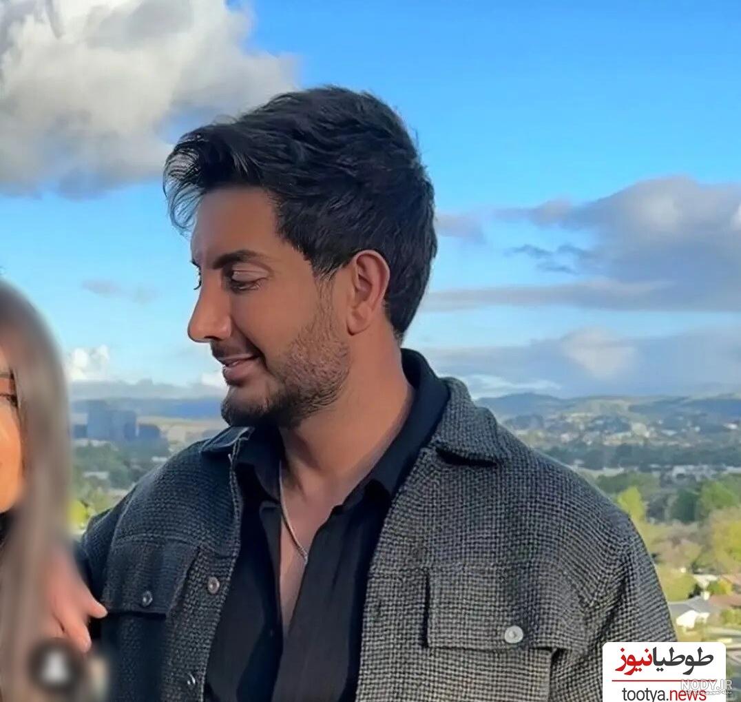 فرزاد فرزین از همسر جوانش رونمایی کرد + تصاویر دونفره