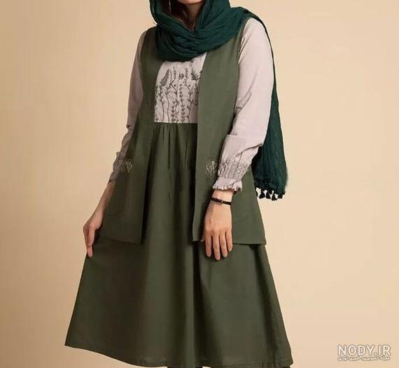 مدل جلیقه و شلوار زنانه + مدل جلیقه پیراهن بلند و سنتی