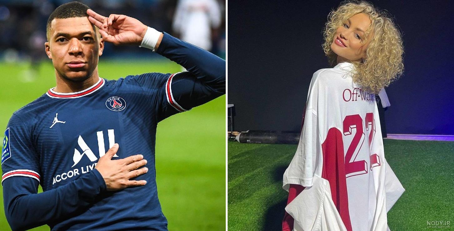 امباپه و همسرش در ساحل