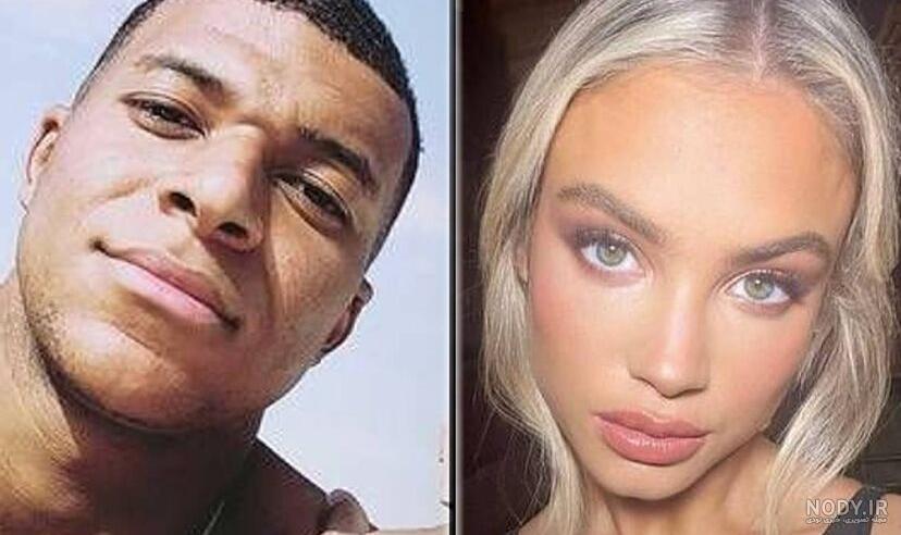 امباپه و همسرش در ساحل