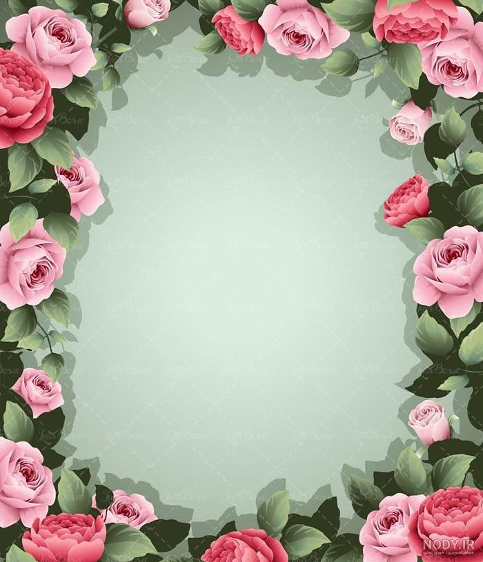 بک گراند گل رز