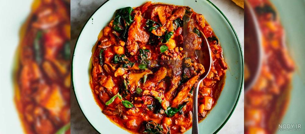 خوراک کلم بروکلی و مرغ خوراک کلم بروکلی و مرغ