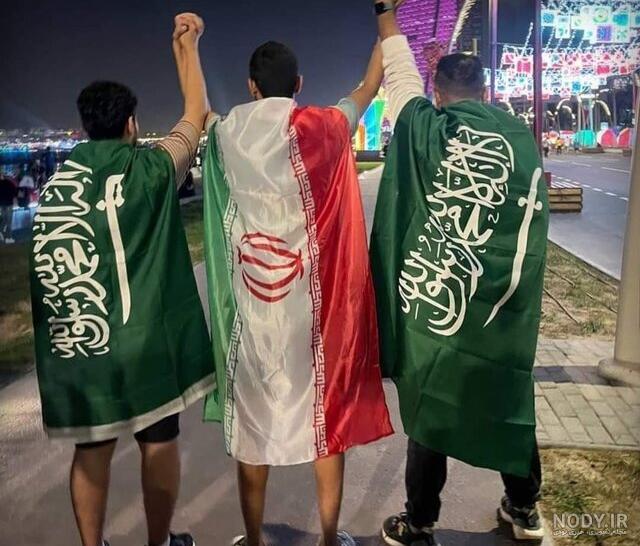 عکس جنجالی امیرعبداللهیان و بن‌سلمان/ پرچم ایران کجاست؟