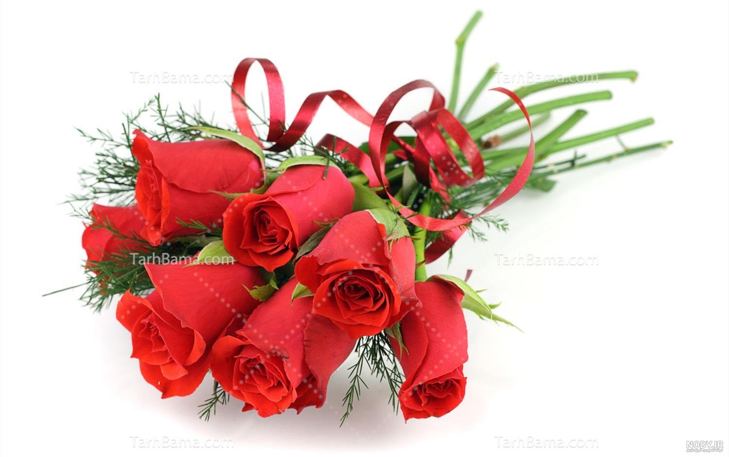 عکس دسته گل رز فیک