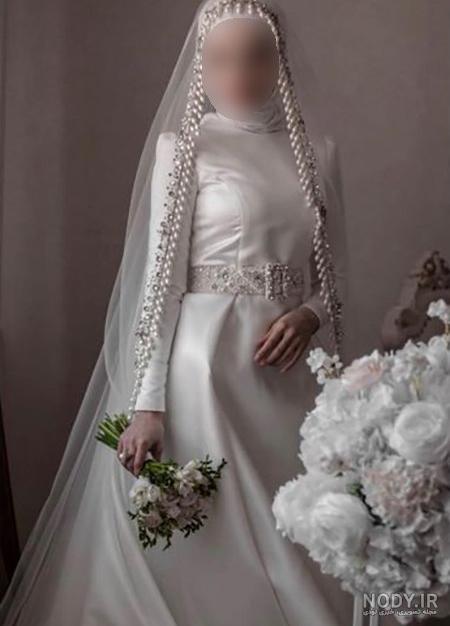 عکس چادر سفید برای عقد