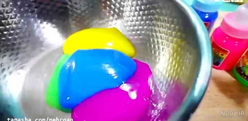 مخلوط اسلایم میکاپ رنگارنگ