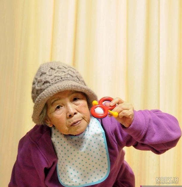 عکس خفن عکس خنده دار پیرزن