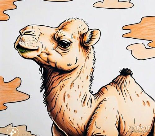 شتر کارتونی ناز جدا شده در پس زمینه سفید 1689160 شتر کارتونی ناز جدا شده در پس زمینه سفید 1689160
