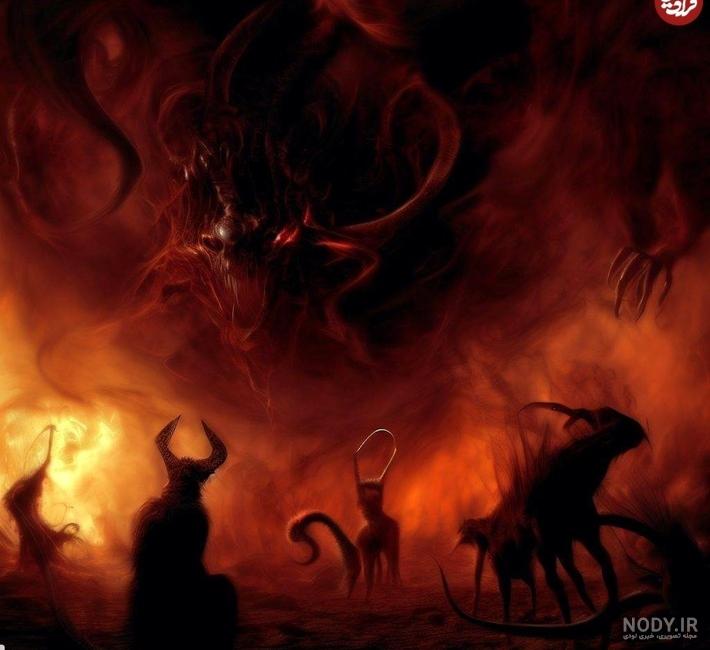 شیطان جهنمی devil wallpaper in fire شیطان جهنمی devil wallpaper in fire