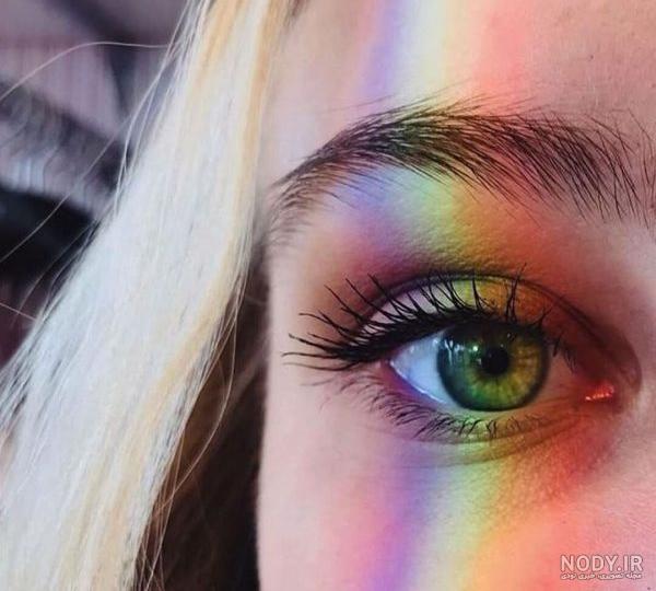 عکس فیک چشم رنگی