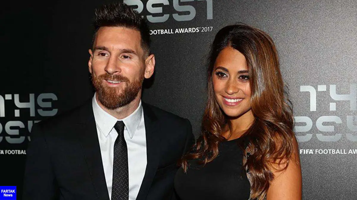 عکس مسی و همسرش در ساحل